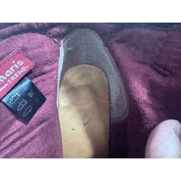 "TAMARIS" Trend Wedge Bootie Hook & Loop Straps Suede & Leather Vintage Y2K - Picture 9 of 10